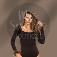 Bri Fur Body Suit